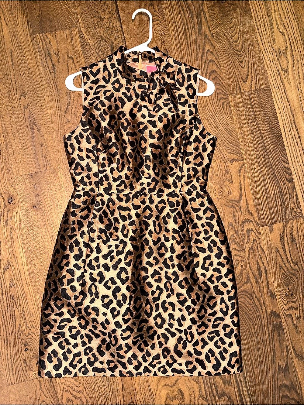 Kate Spade new york Leopard Jacquard Knott Dress Mini Size 6